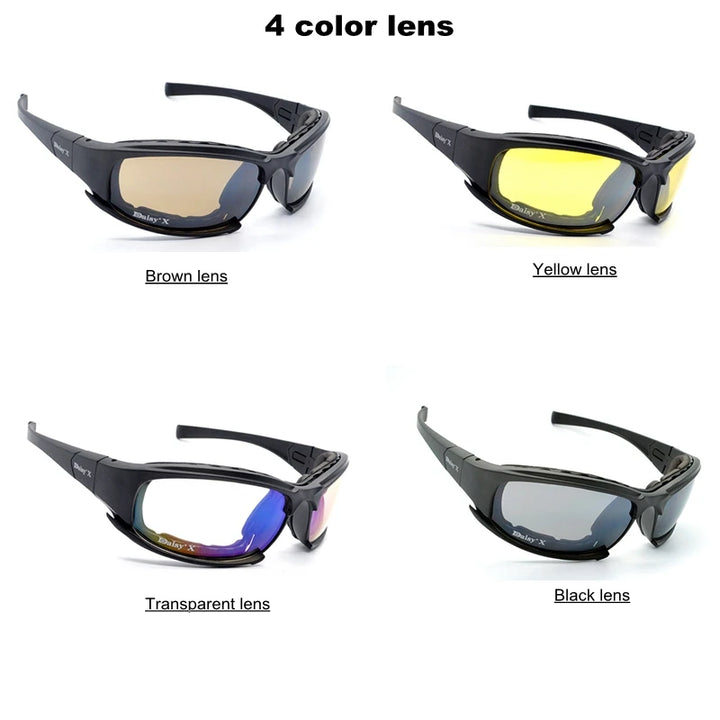 Military Sun Glasses 4 Lens Kit