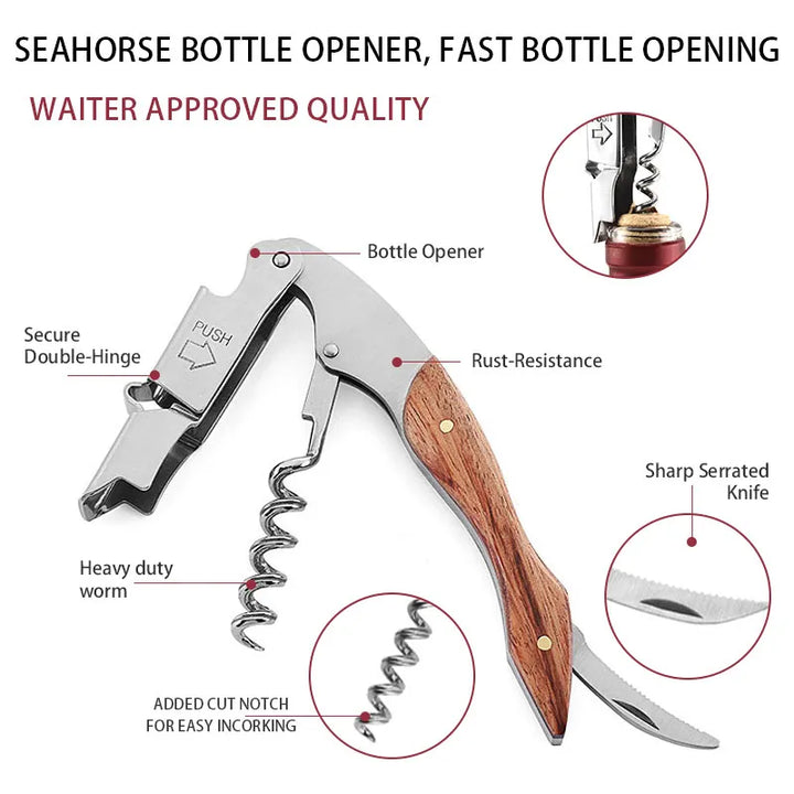 Vintage Pour Wine Opener Kit