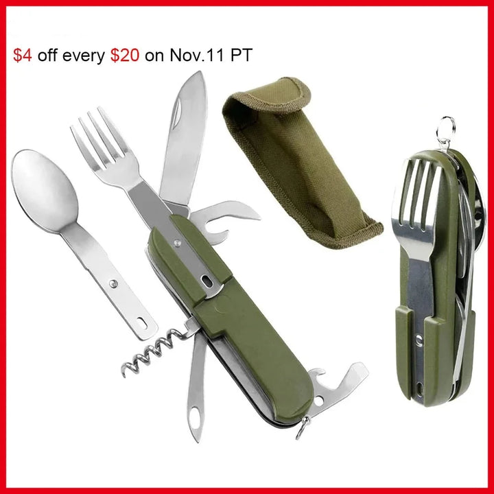 7 In 1 Camping Picnic Cutlery