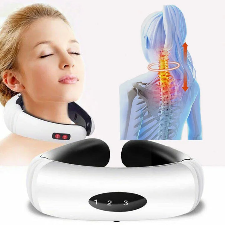 Electric Pulse Back and Neck Pain Relief Massager