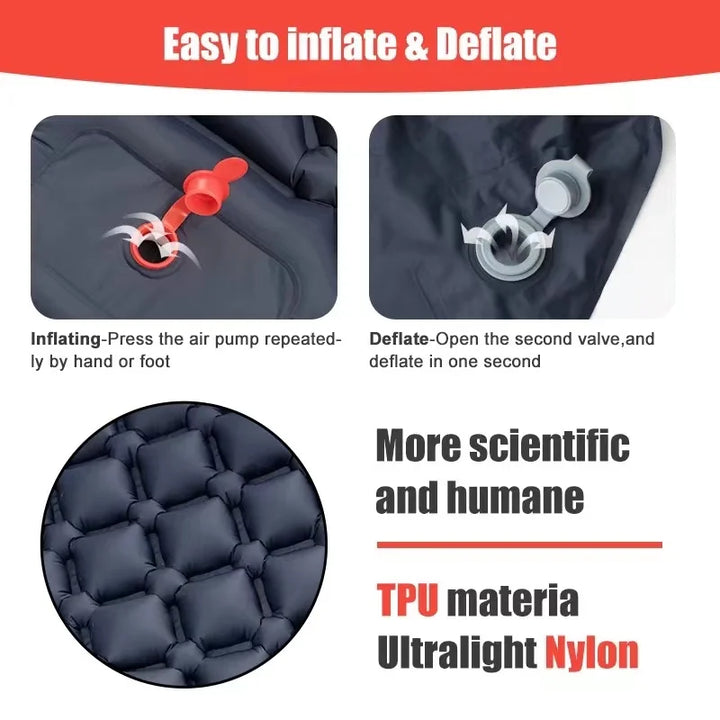 Inflatable Mattress with Pillows