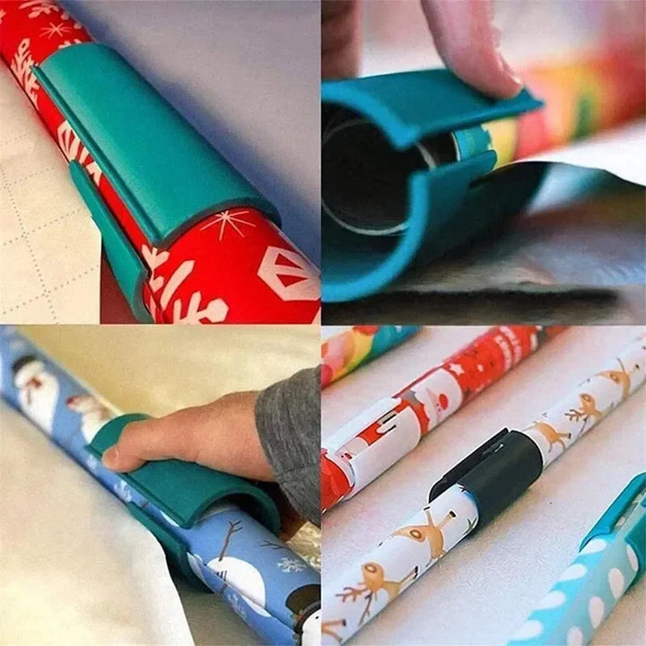 Christmas Gift Wrapping Paper Cutter Manual Corner Rounder Gift Wrap Paper Cutter Kraft Craft Knife Roll Sliding Line CutTrimmer