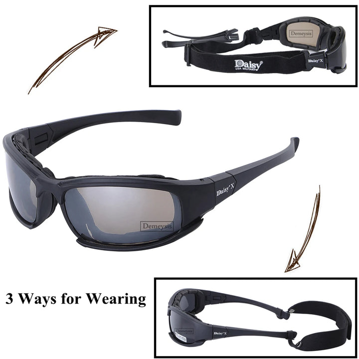 Military Sun Glasses 4 Lens Kit