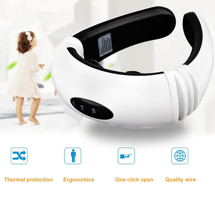 Electric Pulse Back and Neck Pain Relief Massager