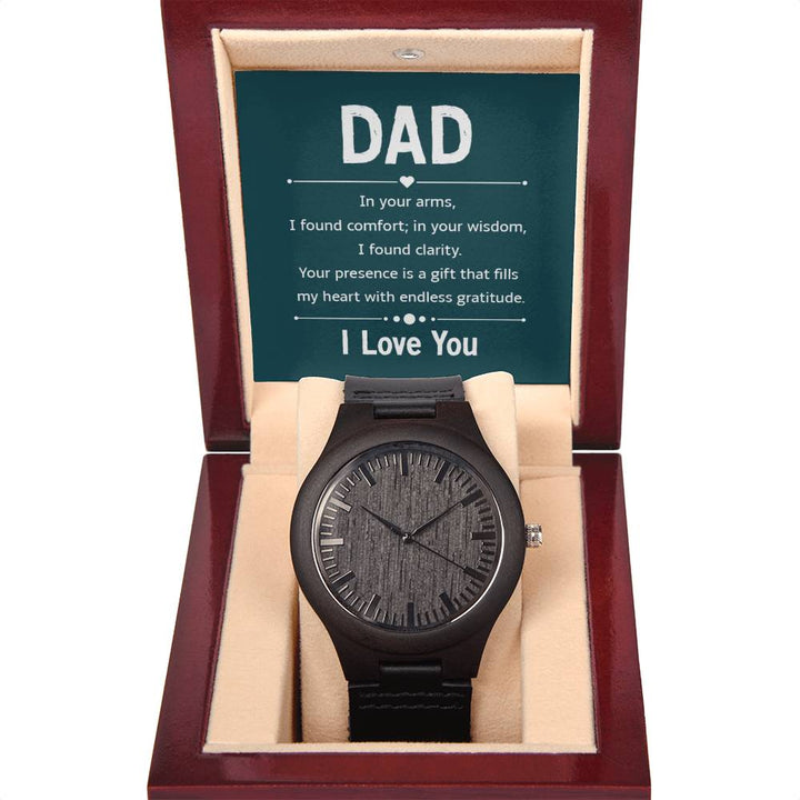 Wooden Watch - For Dad In Your Arms